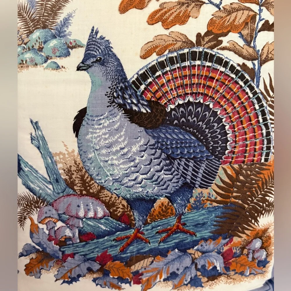 Ruffed Grouse Decorative embroidered/ Printed graphics Throw Pillow